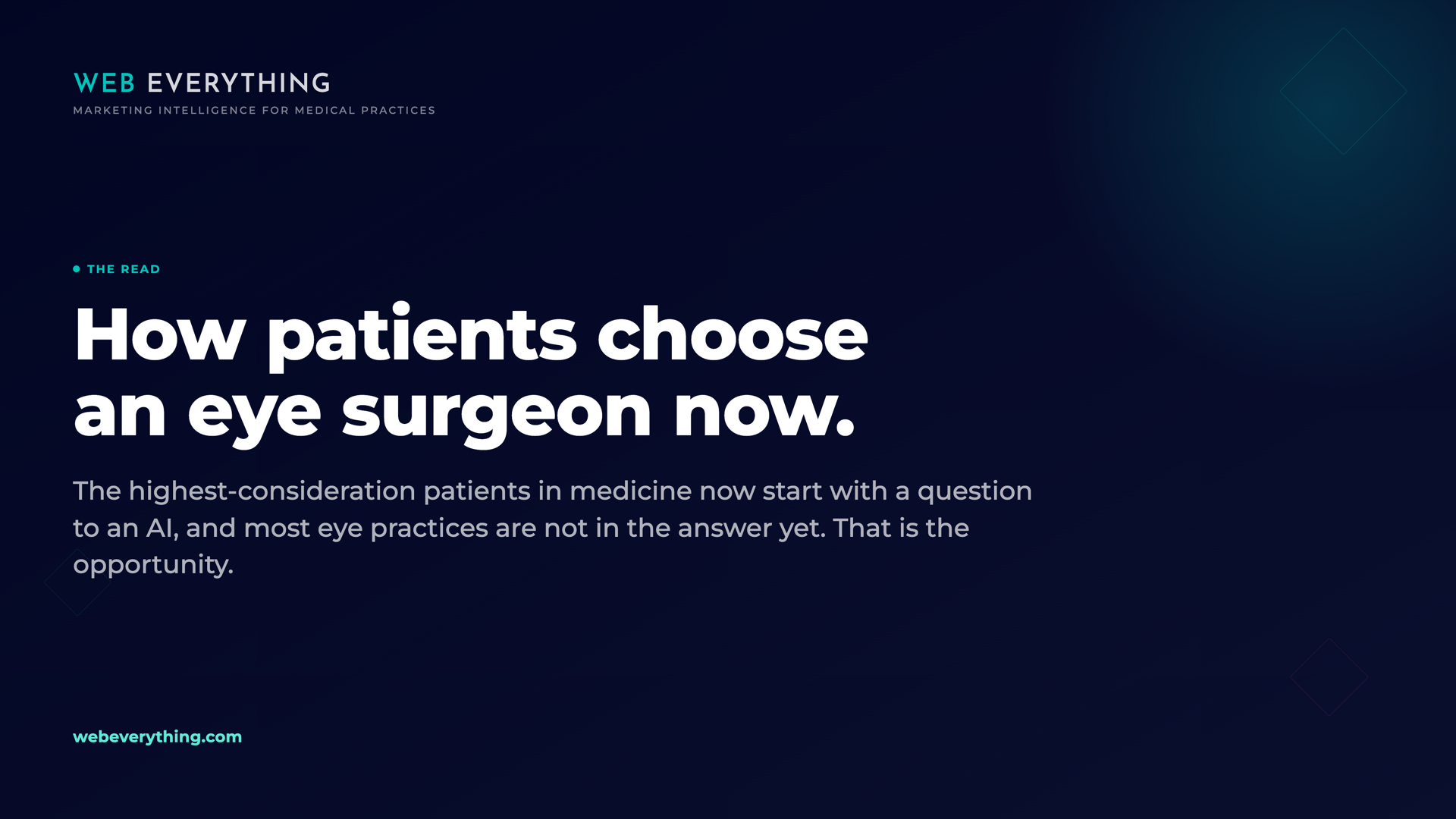 Kenny Gimpert, Founder of Web Everything, on how LASIK and cataract patients choose an eye surgeon and AI visibility for ophthalmology practices