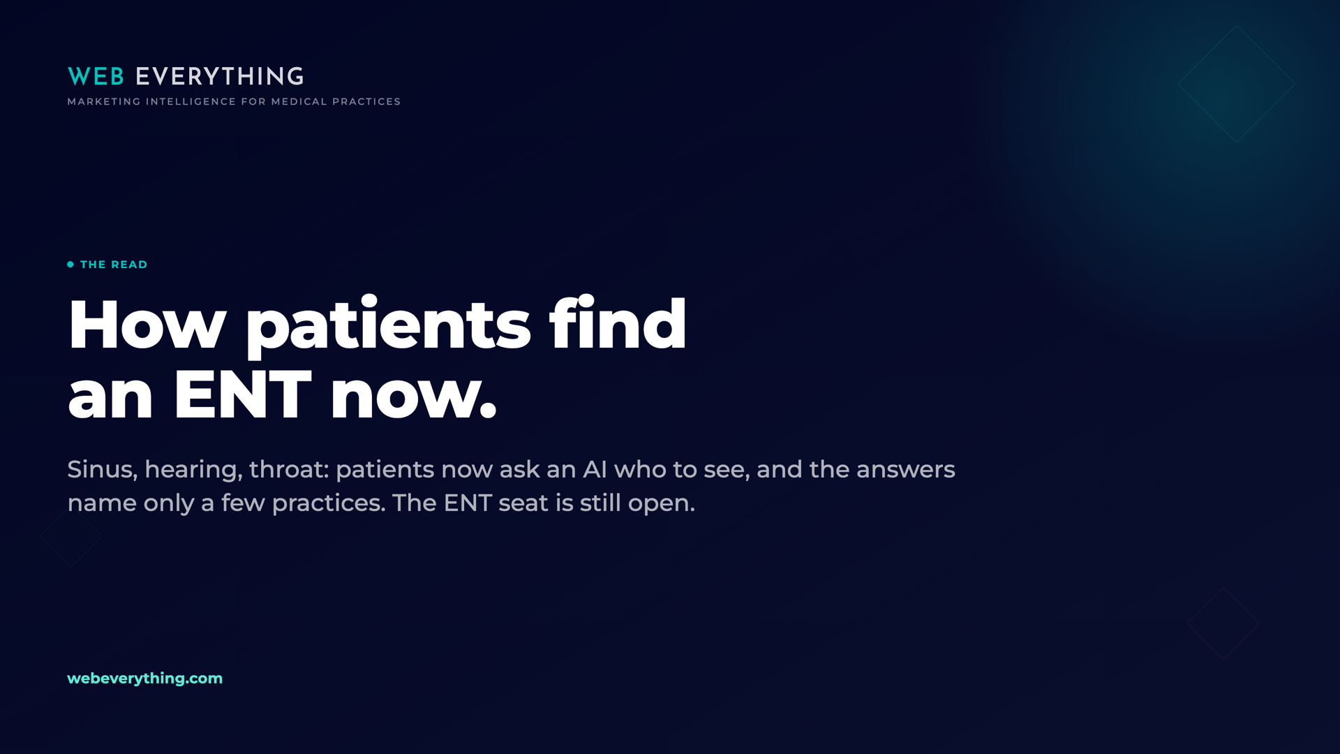 Kenny Gimpert, Founder of Web Everything, on how patients find an ENT with AI and AI visibility for ENT practices